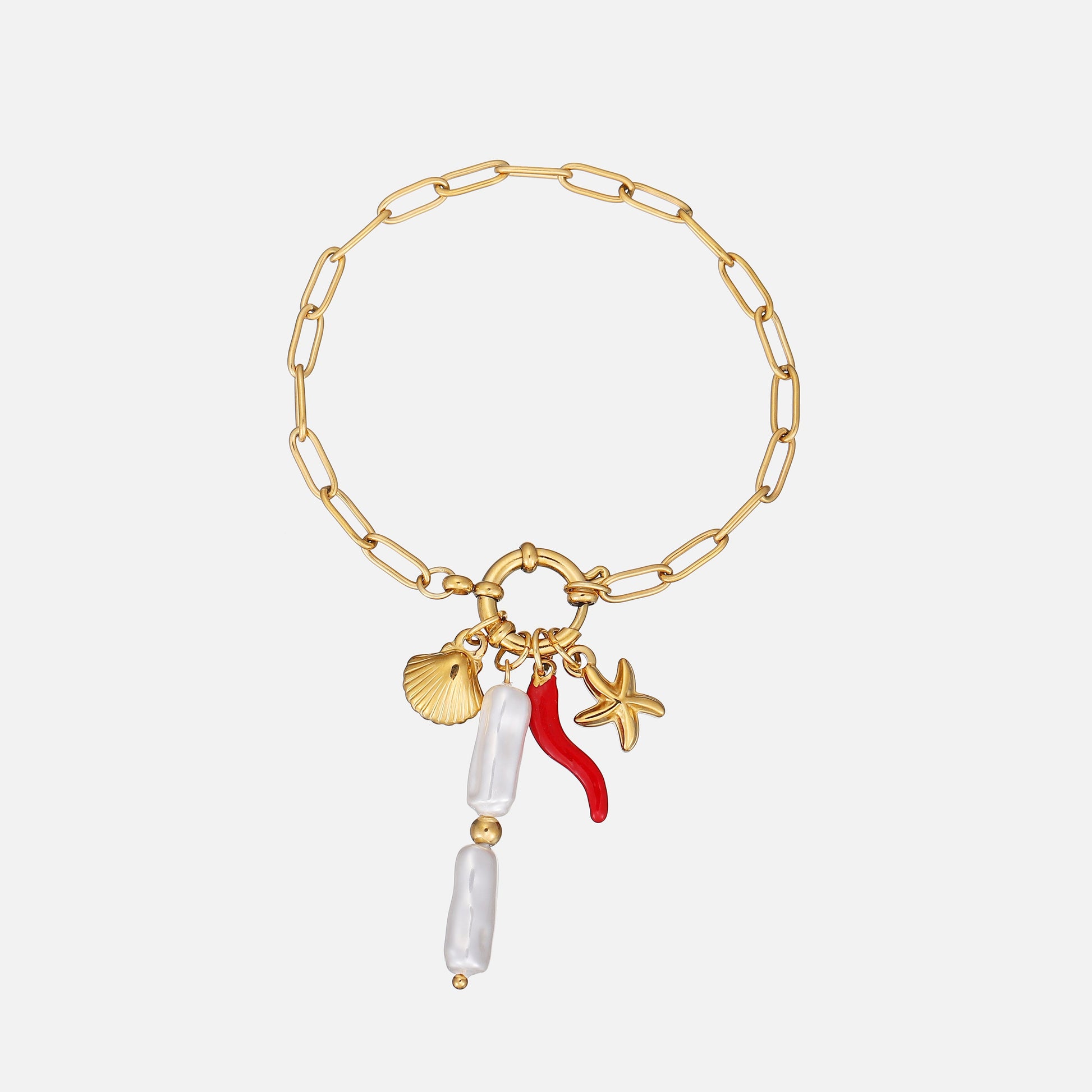Bracelet Colorful Shells and Pearls Waterproof Lightweight Design 1