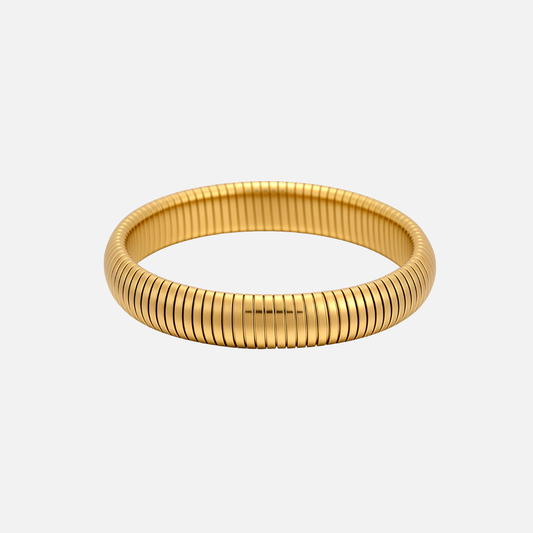 Bracelet Minimalist Golden Flexible Design Water Resistant Comfort 0