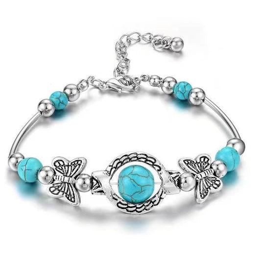 Bracelet White Gold Butterfly Design Adjustable for Any Occasion 0