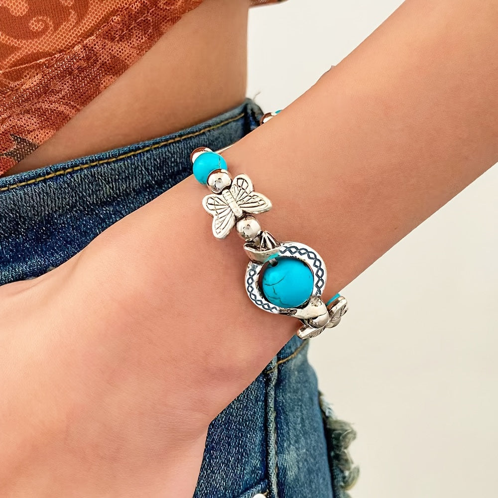Bracelet White Gold Butterfly Design Adjustable for Any Occasion 1