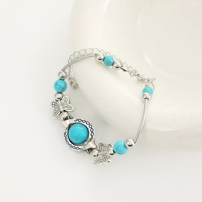 Bracelet White Gold Butterfly Design Adjustable for Any Occasion 2