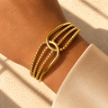 Ball Wave Cuff Bracelet