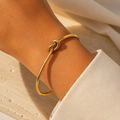 Gold Knot Cuff Bracelet