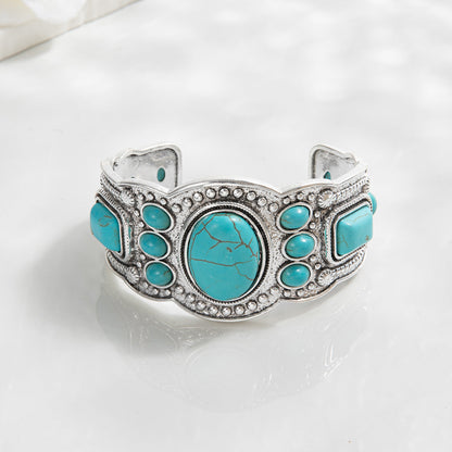 Cuff Bracelet for Women White Gold Sleek Design Versatile Style 0