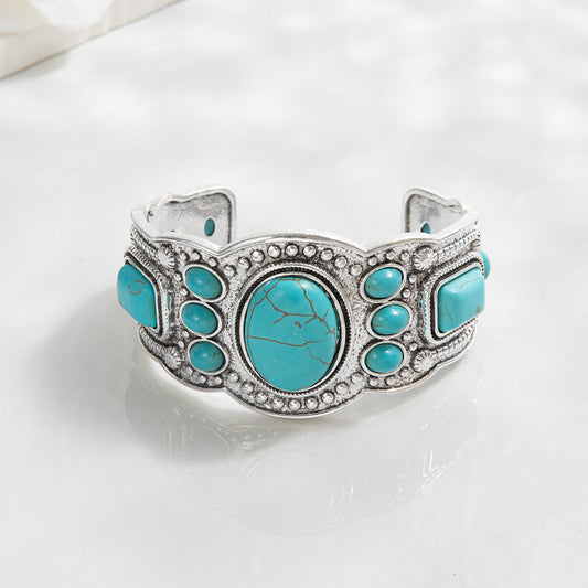Cuff Bracelet for Women White Gold Sleek Design Versatile Style 0