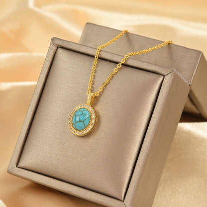 Gold Azure Bloom Necklace Elegant Design for Everyday Wear 1