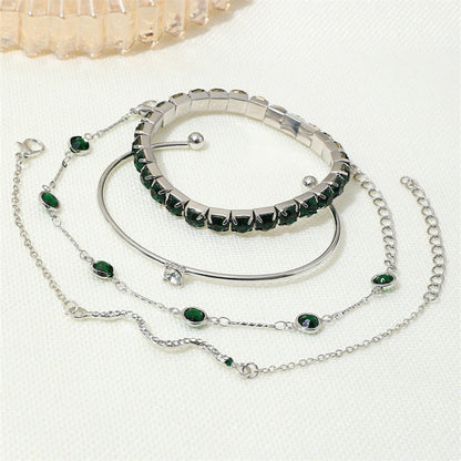 Gold Bracelet Set Elegant Design Adjustable Fit for Any Occasion 5