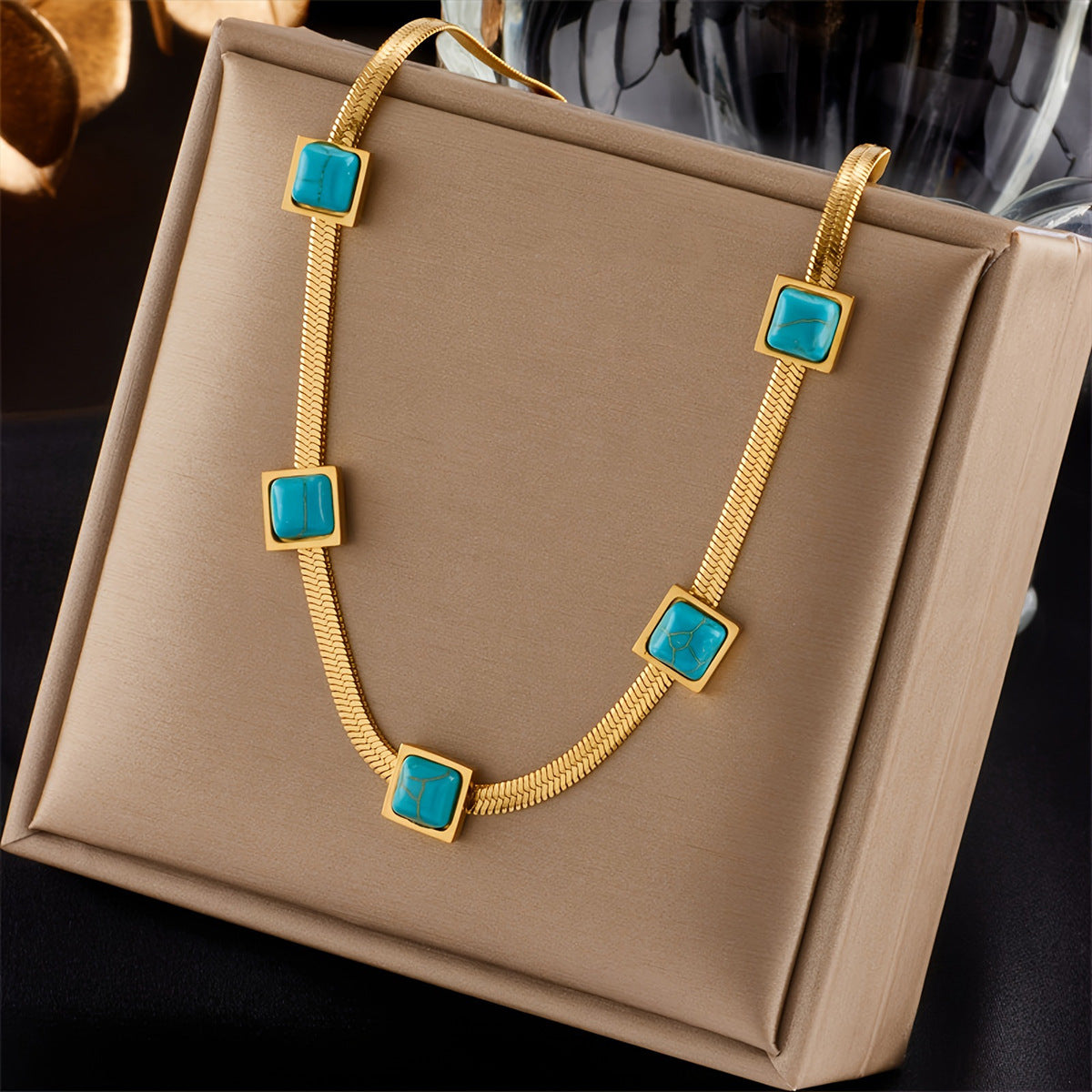 Gold Coastline Necklace Elegant Design for Everyday Wear 0