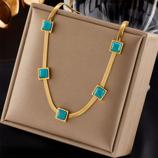 Gold Coastline Necklace Elegant Design for Everyday Wear 0