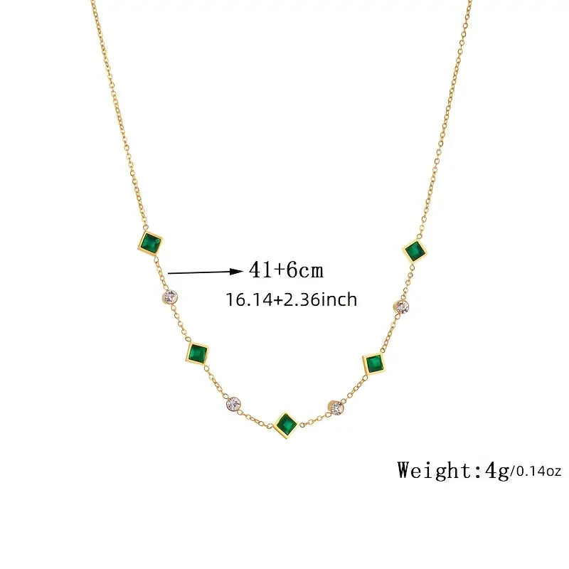 Gold Necklace Elegant Design Adjustable Length Versatile Style 3