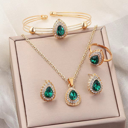 Jewelry Set Necklace and Earring Set Elegant Gold Design for Any Occasion 0