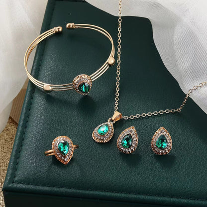 Jewelry Set Necklace and Earring Set Elegant Gold Design for Any Occasion 2