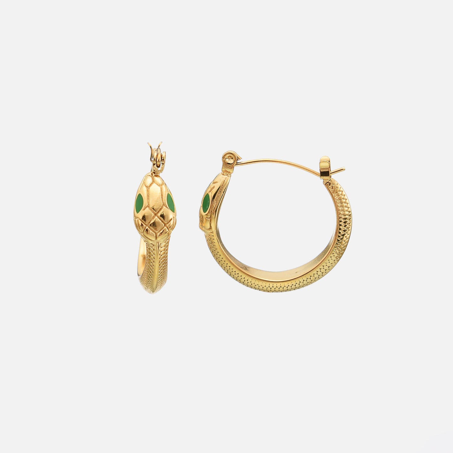 Snake-Shaped Earrings Hypoallergenic Waterproof Chic Accessory 0