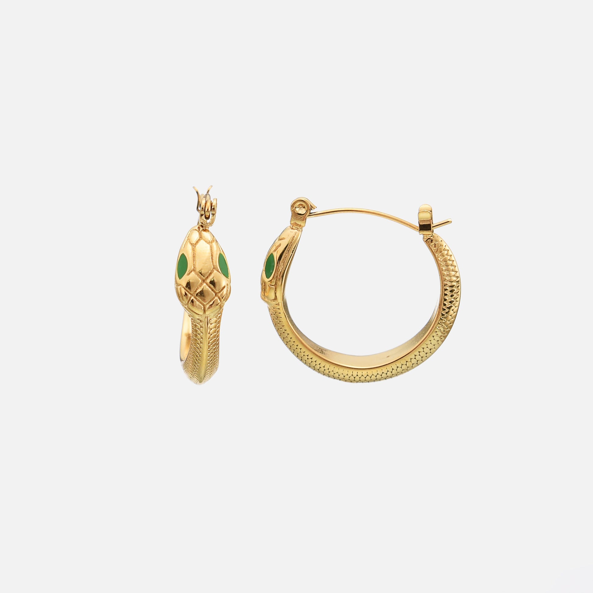 Snake-Shaped Earrings Hypoallergenic Waterproof Chic Accessory 0