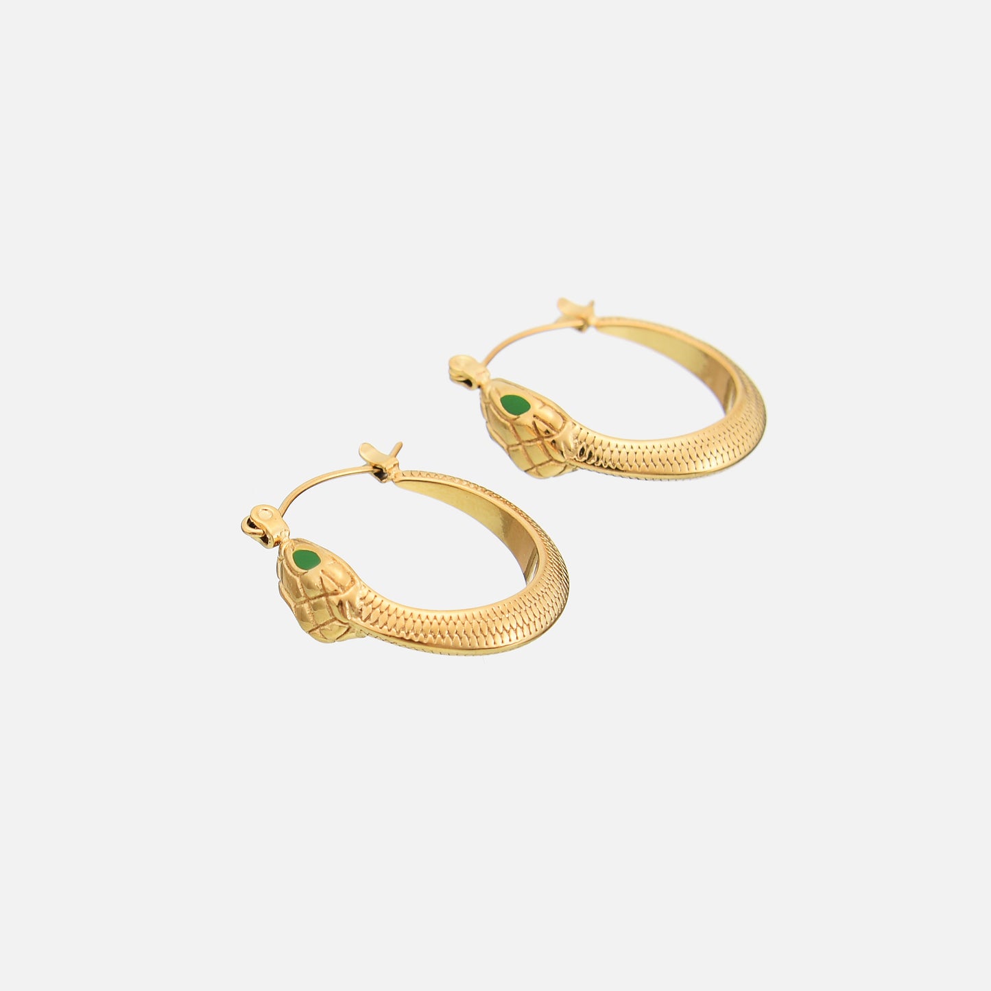 Snake-Shaped Earrings Hypoallergenic Waterproof Chic Accessory 1