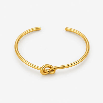 gold knot open cuff