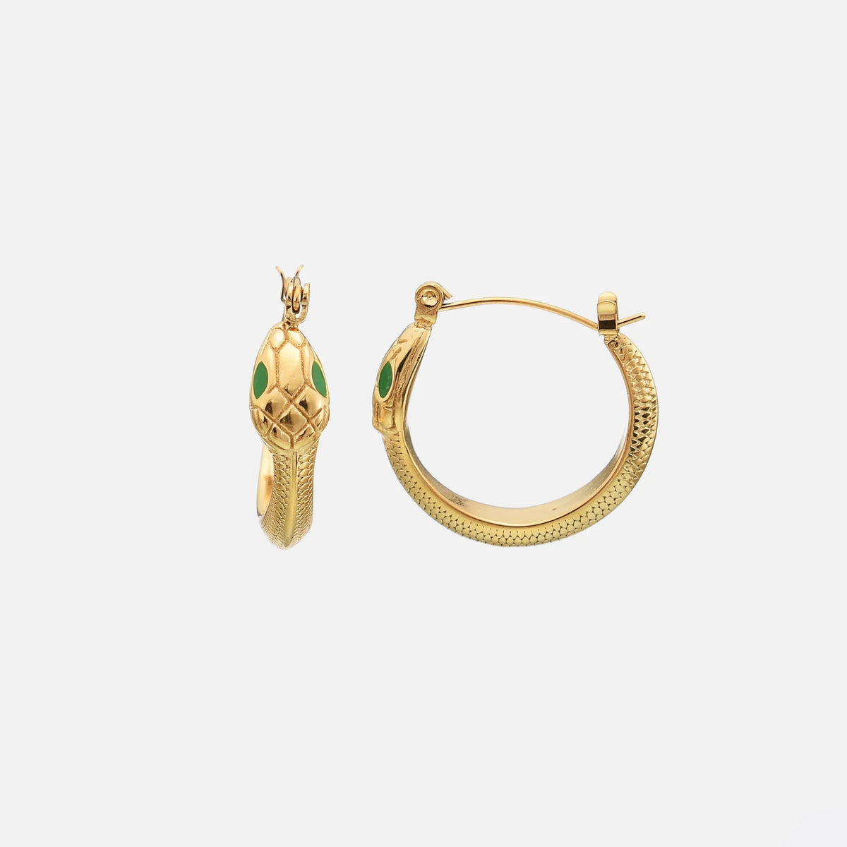 Snake-Shaped Earrings Hypoallergenic Waterproof Chic Accessory 0