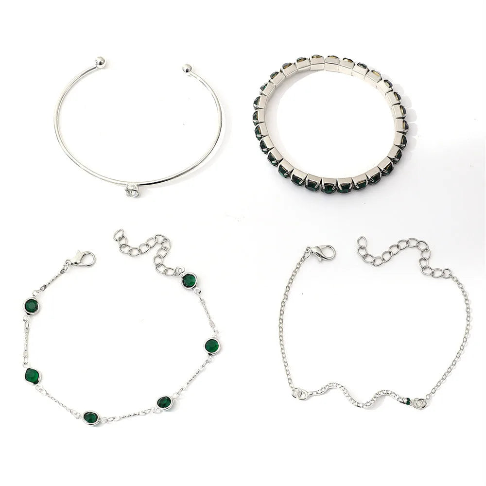 Gold Bracelet Set Elegant Design Adjustable Fit for Any Occasion 6